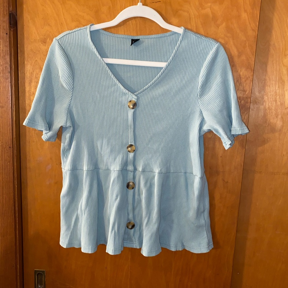 Mint green babydoll top